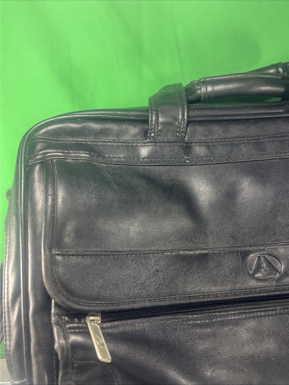 Avenues America: vintage harness leather laptop briefcase